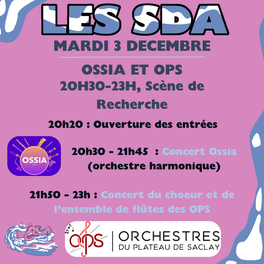 Programme mardi 3 décembre SDA 2024