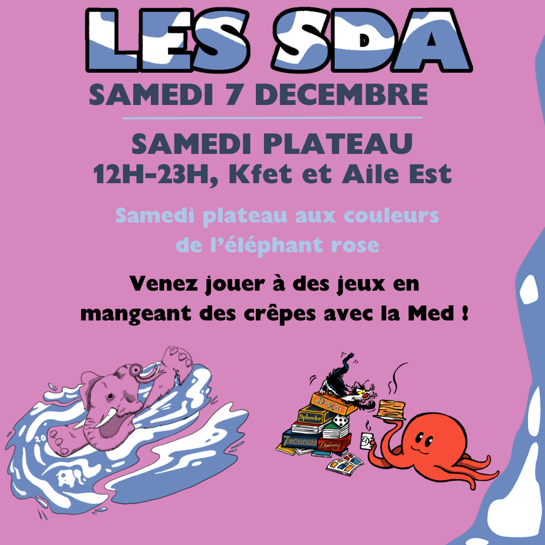 Programme samedi 7 décembre SDA 2024