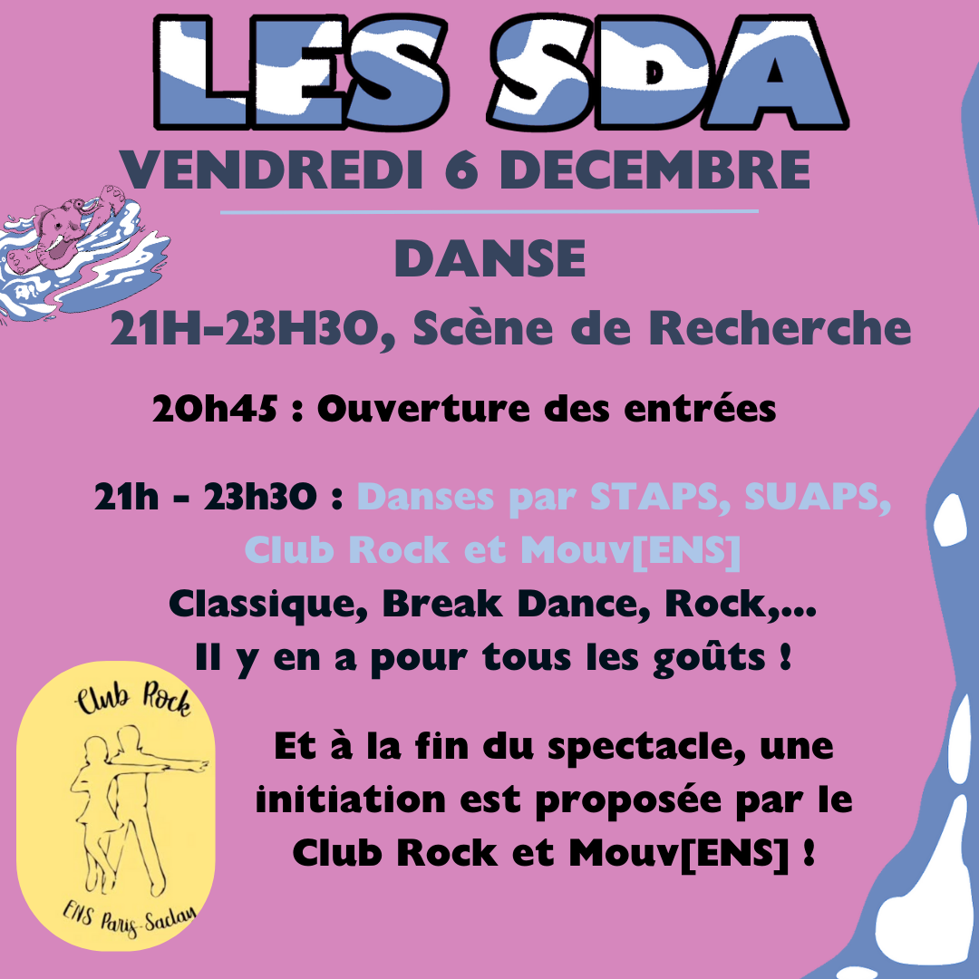 Programme vendredi 6  décembre SDA 2024